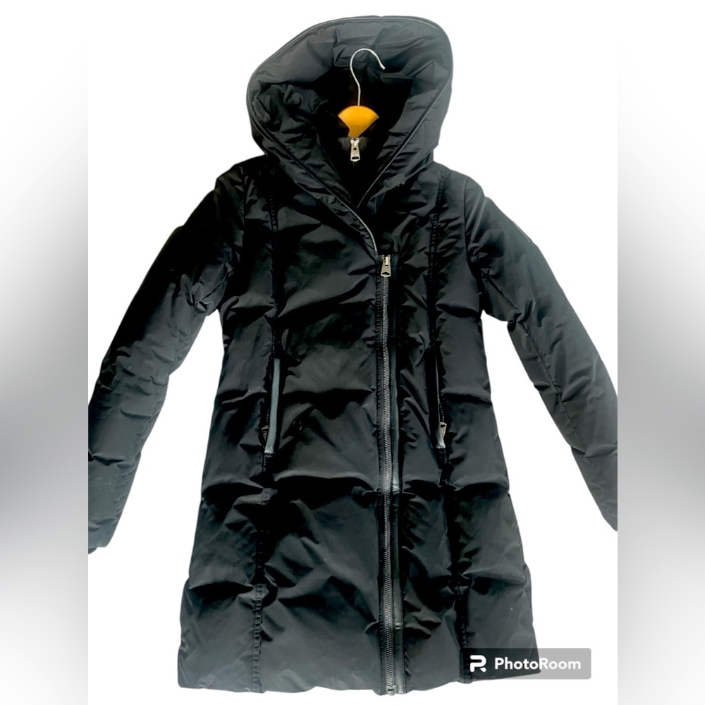 Mackage girls Black Hooded Jacket sz 12